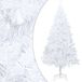 vidaXL Sapin de Noël artificiel avec branches épaisses 120 cm PVC blanc