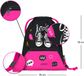 Baagl Sneakers Gymtas met Rits Zwart Roze