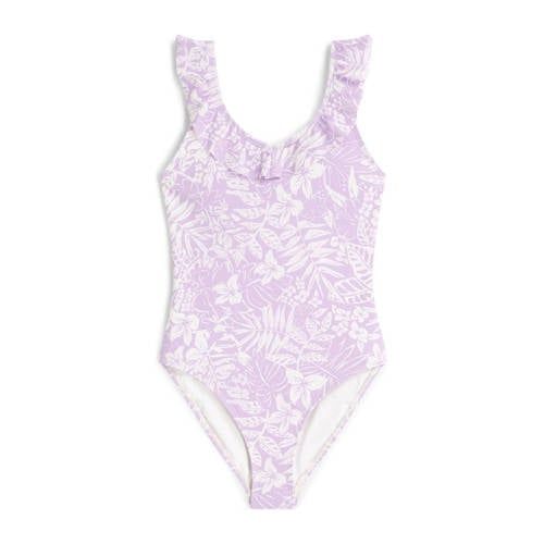 O'Neill badpak Tropics met ruches lila