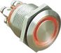 Bulgin MPI002/TERM/WH Bouton-poussoir résistant au vandalisme 24 V/DC 0,05 A 1x O/F Moment Blanc (Ø x L) 22 mm x 31 mm IP66