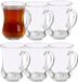 Vivalto Turkse Theeglazen - 6x stuks - glas - 150 ml