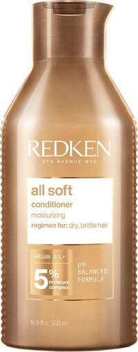 Redken All Soft Conditioner - 500 ml - Voor Droog en Broos Haar