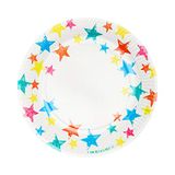 Set van 12 sterren papieren bord | feestartikelen, recyclebaar voor thuis, milieuvriendelijk, unisex | Wegwerpservies voor verjaardagen van kinderen, picknick, barbecue, knutselen