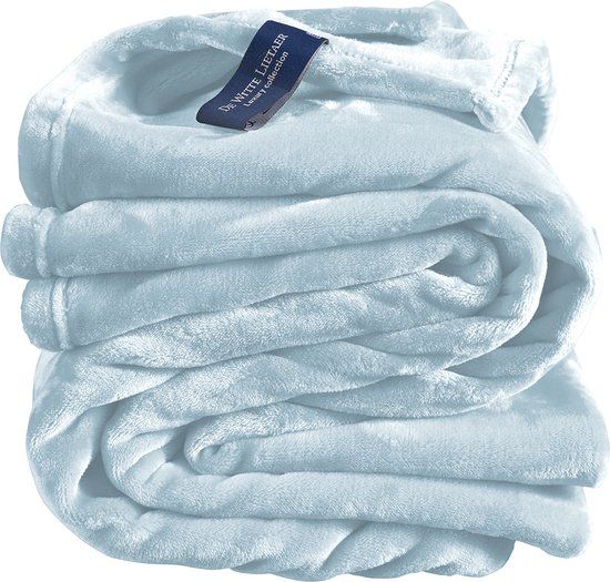 De Witte Lietaer Fleece Plaid Cosy - 150 x 200 cm - Ice Blue