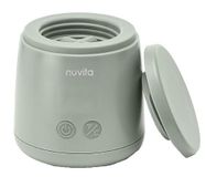 Nuvita 1163 Warm'n'Mix Draagbare flessenwarmer met accu, met verwarmings- en mengfunctie, snel opwarmen in 3 minuten, 4 temperatuurinstellingen, universele compatibiliteit met 6 adapters