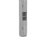 vidaXL Armoire de salle de bain avec étagère ouverte HOORN Gris Sonoma 30 x 31 x 187 cm