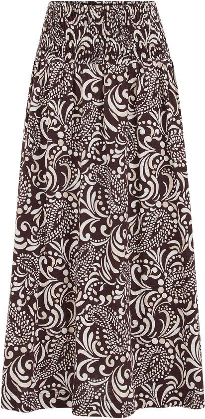 WE Fashion Dames midi rok met paisley print