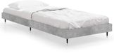 vidaXL Bedframe bewerkt hout betongrijs 75x190 cm