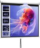HOMCOM Projectiescherm 203x152 cm Wit