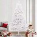 Prolenta Maison Exclusive - White Artificial Christmas Tree with 300 LED Lights, PVC and Steel