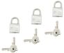 Euromarine Hangslotset 40 Mm 3 Eenheden Zilver