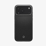 Spigen Enzo Aramid Coque Pour iPhone 17 Pro Max Magsafe Avec Carbone