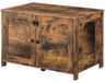 Merkloos HOOBRO Kattenbak, Kattenhuis met deur en scheidingswand, Bench met opbergruimte, Robuust, Kattenkist, Kattenmeubels, Kattenbak voor het opbergen van kattenbakvulling, Woonkamer, Hal EBF03MW01