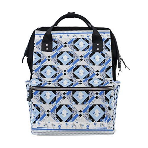 MONTOJ Midnight Quilt Canvas Rugzak Reiscampus Rugzak