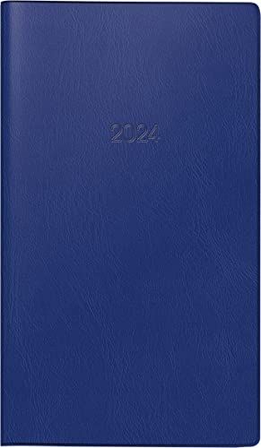 BRUNNEN Weekkalender 2024 - 2 pagina's per week - Donkerblauw