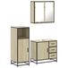 vidaXL Ensemble de meubles de salle de bain 3 pièces chêne Sonoma