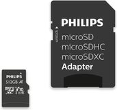Philips MicroSDXC Card 512GB Class 10 UHS-I U1 incl. Adapter (FM51MP45B/00)