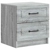 vidaXL Nachtkastje Grijs sonoma 43 x 34,5 x 44,5 cm Bewerkt hout