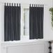 vidaXL Rideaux 2 pièces gris foncé 140 x 175 cm velours