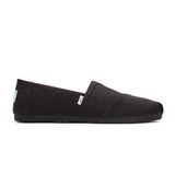 TOMS Vrouwen Alpargata Loafer Flat, zwart/zwart breed gerecycled katoen canvas, 4 UK