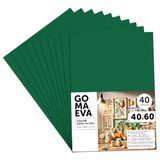 m-office Schuimrubberen platen, 40 x 60 cm, kleurrijke EVA-schuim knutselplaten voor kinderen, doe-het-zelf, school, decoratie en kunstprojecten, ideaal als knutselpapier, schuimrubber met en zonder