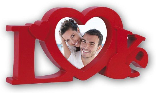 Zep - Fotolijst 10x10 Love Marbella Rood 22x11.5 cm - Z23R