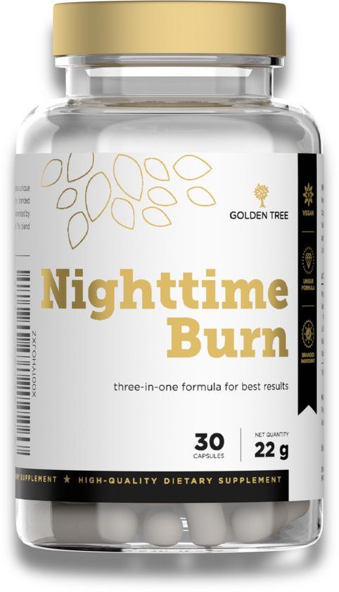 Golden Tree Night fat burner - Afvallen tijdens je slaap - Vet verbranden - Afvallen - 30 capsules