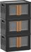 Boîte de rangement sans marque avec couvercle, 32 litres, noir, 3 pièces