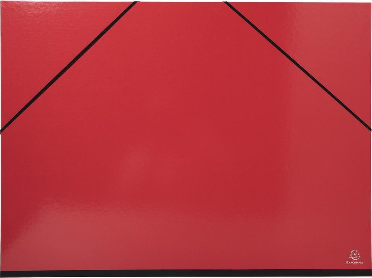 Acropaq Tekenmap A2 - 52 x 72 cm - met Elastieken - Rood