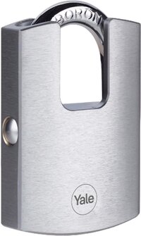 YALE Y122B/50/123/1 Hangslot 50 mm Zilver Sleutelslot