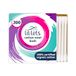 Lil-Lets Katoenen wattenstaafjes, gecertificeerd biologisch, 100% zuivere wattenstaafjes, duurzame papieren stelen, plasticvrije wattenstaafjes, dermatologisch getest, 200 stuks