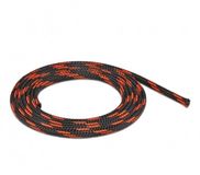 Delock Polyester kabelsleeve | rekbaar | 6mm | zwart/rood | 2 meter