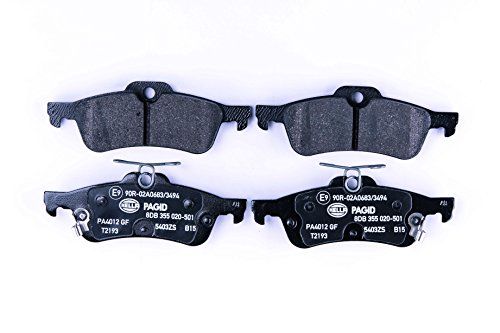 HELLA PAGID 8DB 355 020-501 Remblokkenset - T2193 - Dikte: 14.8mm - Remsysteem: Teves - Met akoestische slijtagewaarschuwing - voor o.a. HONDA