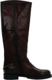 Mjus L92305 Bordeaux Laarzen Dames Leer Boven de knie Ritssluiting 38 EU