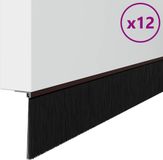 vidaXL Zelfklevende Deurborstels Bruin 100 cm Aluminiumlegering