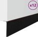 vidaXL Zelfklevende Deurborstels Bruin 100 cm Aluminiumlegering