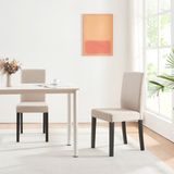 en.casa Eetkamerstoel set van 4 Hamburg beige en zwart