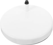 Merkloos / Sans marque Lampvoet Met Arm - Tafellamp Standaard - Zelf Lamp Maken - Stevige Ijzeren Basis - 19 cm Diameter - Wit