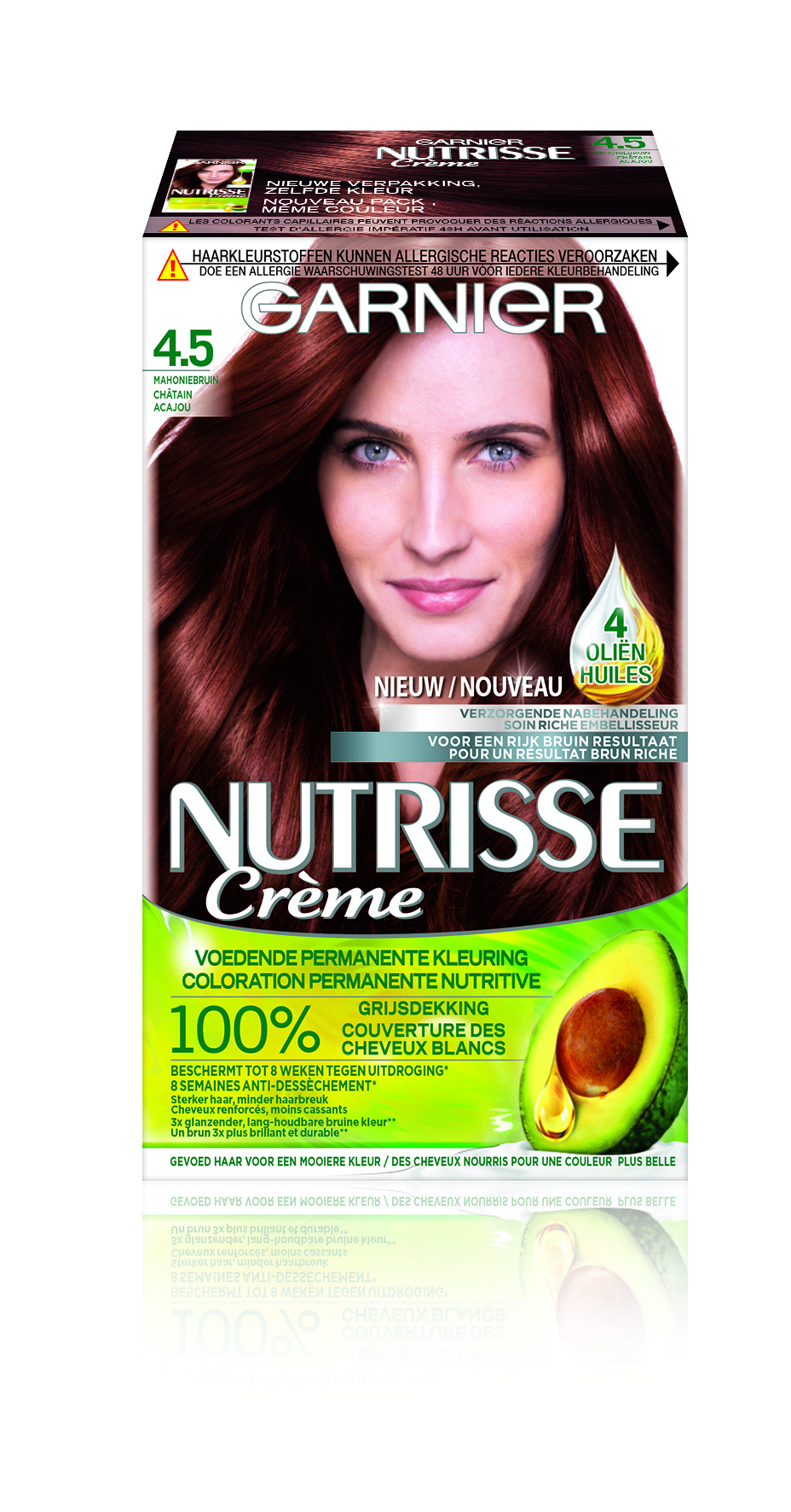 Garnier Crème Nutrisse Crème 45 - Mahonie Bruin - Haarverf bruin