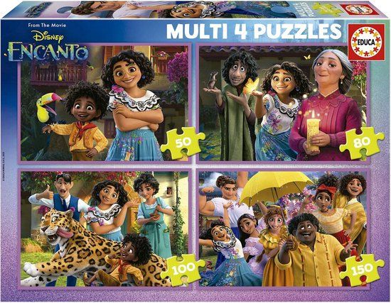 Set van 4 Puzzels Educa Disney - 380 stukjes - 3+ jaar