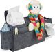 Relaxdays Bedside Pocket - 8 Vakken - Vilt - 23 x 43 x 11 cm - Opbergzak - Donkergrijs