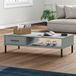 Maison Exclusive Table basse OSLO avec pieds en métal, gris, pin massif