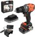 BLACK+DECKER Perceuse-visseuse sans fil, 18V, BLD682XN-XJ, sans balai, 50 Nm, 1800 tr/min, sans batterie/chargeur