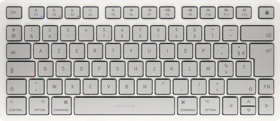 Cherry KW 7100 Mini BT for Mac, Wit, AZERTY, Bluetooth