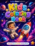 Kids Space & Planet Coloring Book for Toddlers & Kids
