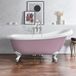 Hudson Reed Vrijstaand Bad Klassiek 171cm x 74cm - Lupin Purple (Violet), met Witte Badpoten | Oxford