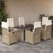 Maison Exclusive - Ensemble de jardin, 7 pièces, avec coussins, beige, en polyrotin