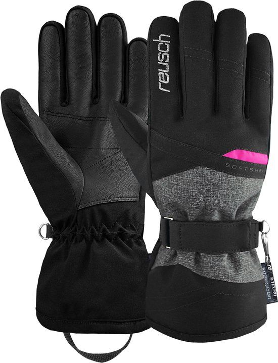 Reusch Skihandschoenen Hellen R-TEX XT - Grijs-Zwart - Maat 6,5 - Dames