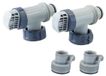 Tuyau de nettoyeur de piscine connecteur set de 2 pour pompes de filtration