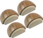 AMIG Arrêt de porte/aimant de porte - 4x - D48mm - auto-adhésif - chêne - bois